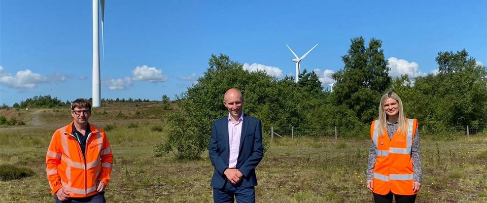 at rare upland heath planned for Banks Renewables wind farm site