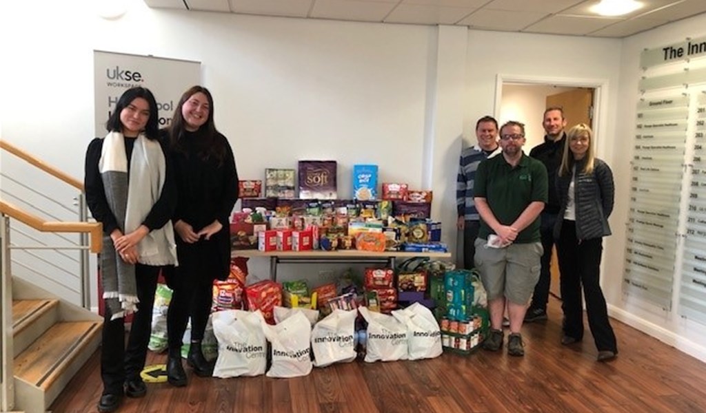 Tenants at Hartlepool and Redcar Innovation Centres collect for Christmas