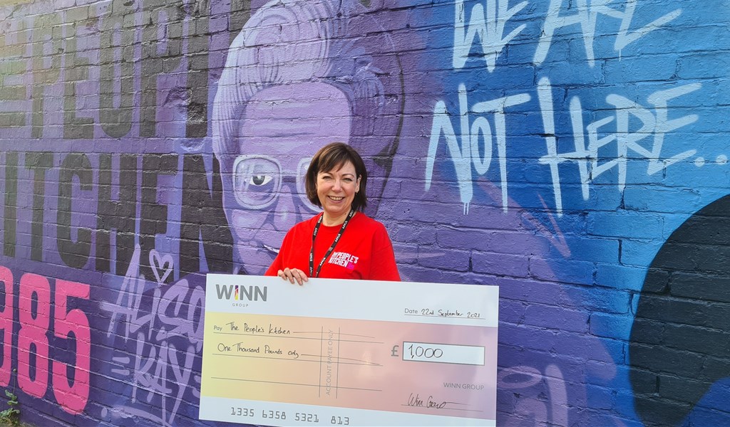 Winns has made a four-figure donation to the Newcastle charity.
