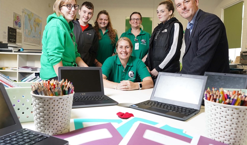 UKSE funding helps Hopefields Education with computers and a move